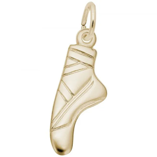 Flat Ballet Pointe Shoe Charm