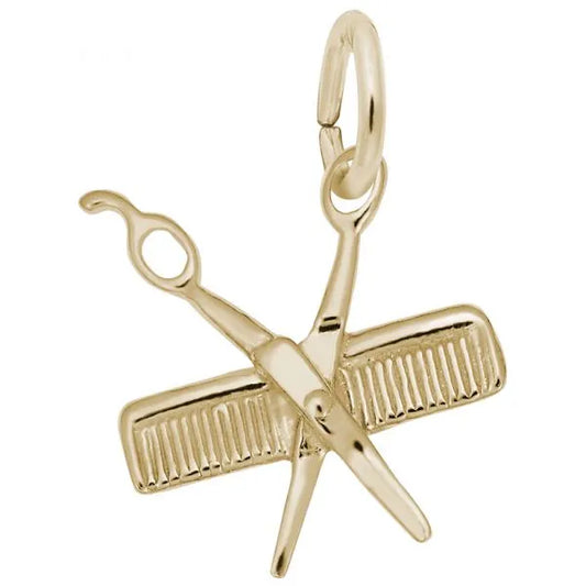 Comb & Scissors Charm