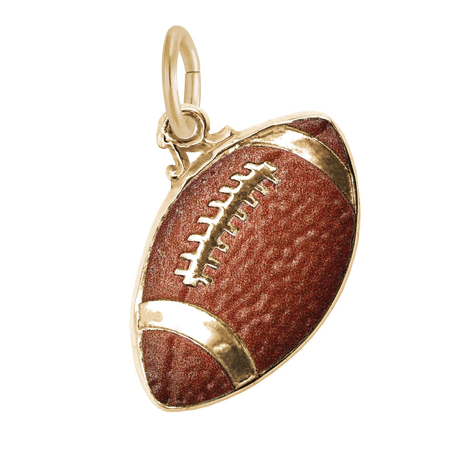 Painted Football Charm