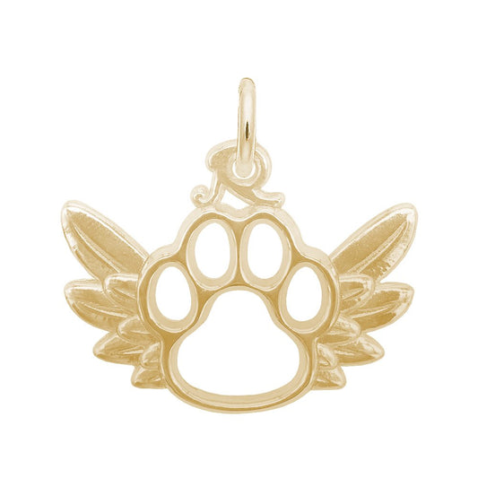 Paw with Wings Charm