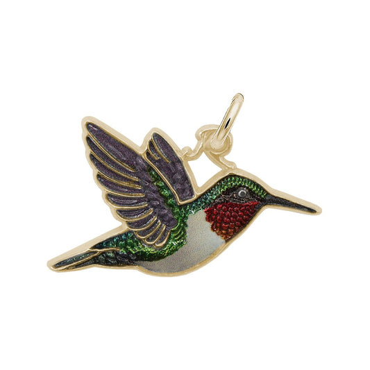 Painted Hummingbird Charm