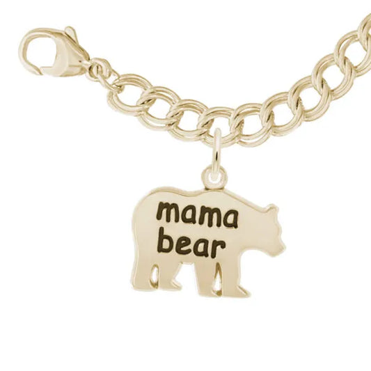 Mama Bear Charm & Bracelet Set