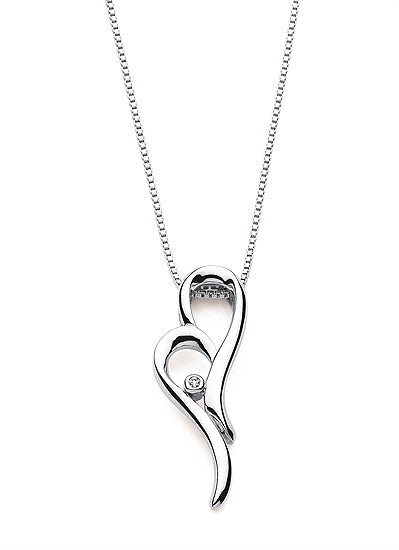 Abstract Heart Necklace