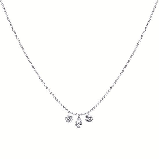 Drilled Diamond Necklace