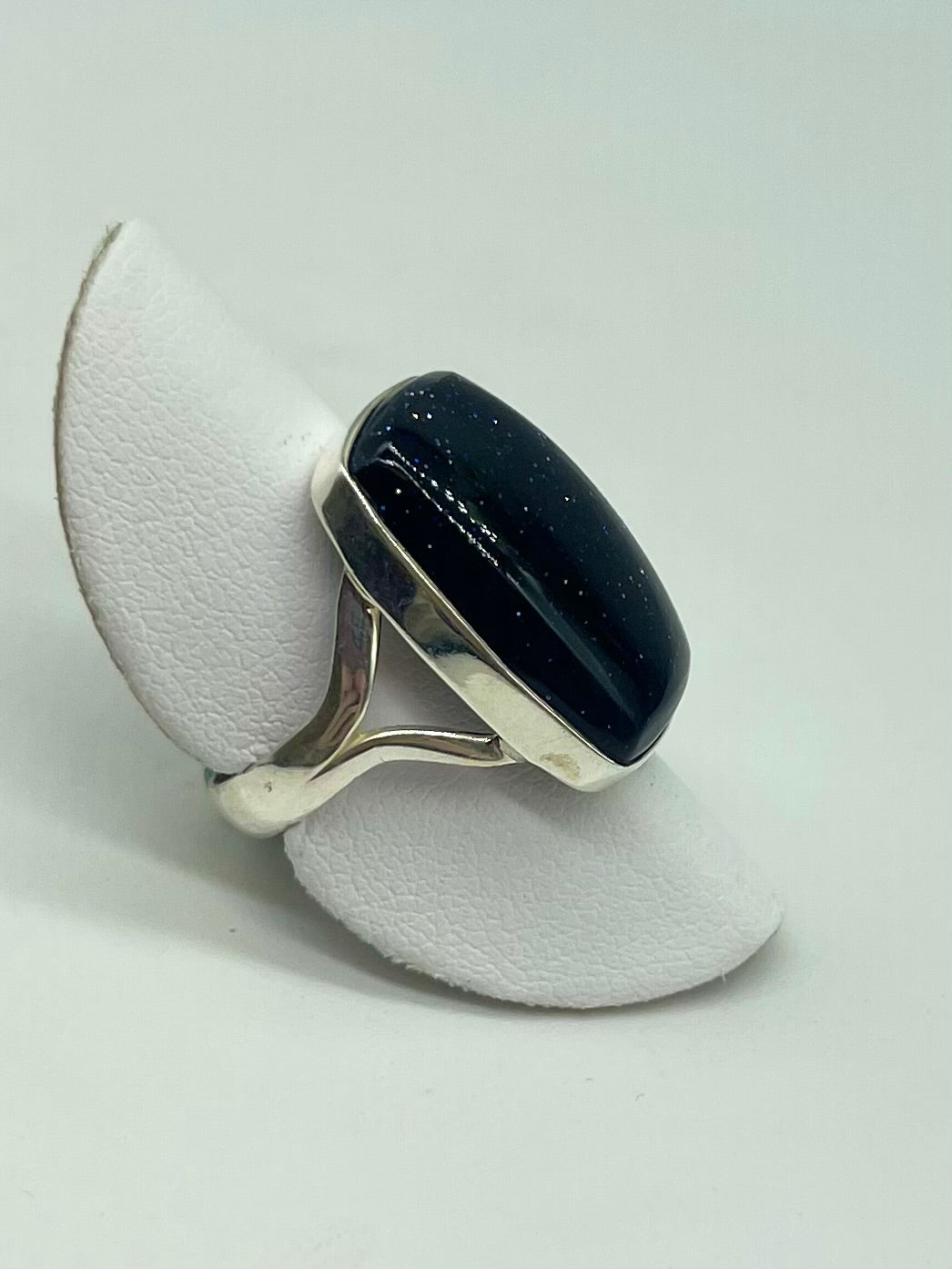 Blue Goldstone Ring