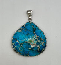 Load image into Gallery viewer, Dyed Turquoise Pendant