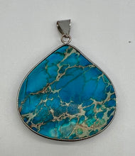 Load image into Gallery viewer, Dyed Turquoise Pendant