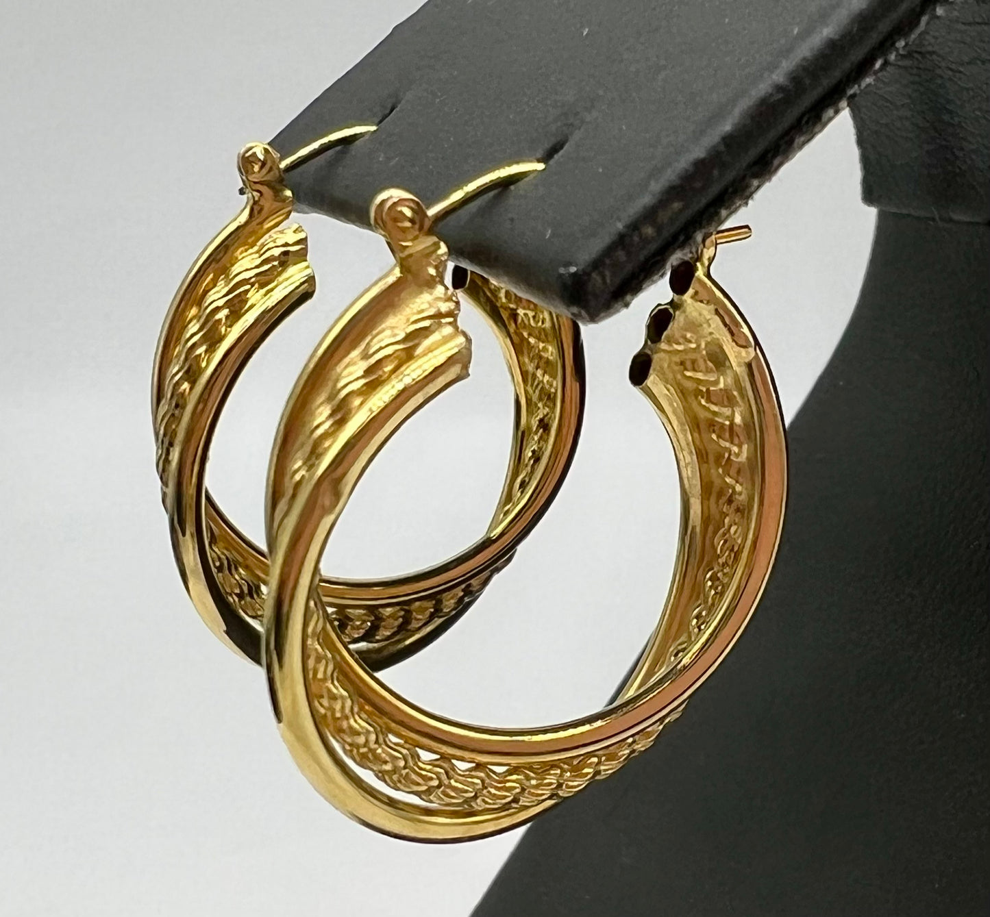 Twisted Rope Hoop Earrings