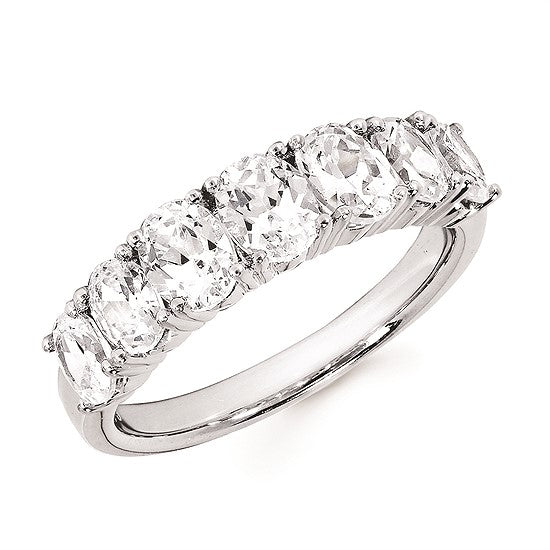 Seven-Stone Oval Diamond Band