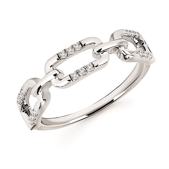 Interlocked Diamond Ring