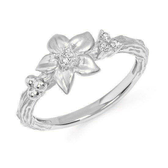 Flower Diamond Ring