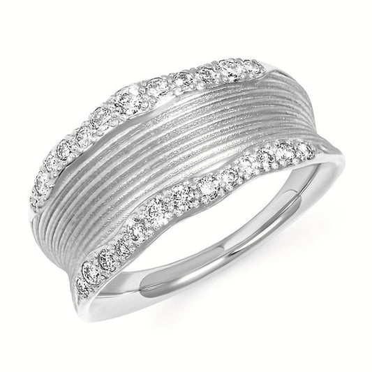 Textured Diamond Fashion Ring