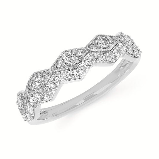 Zig Zag Diamond Ring