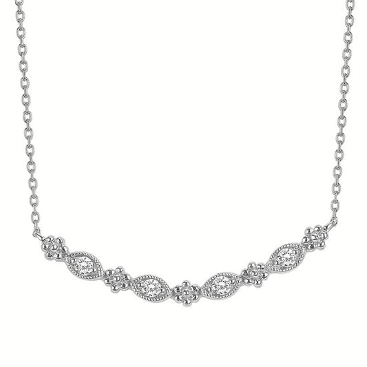 Sweet Diamond Bar Necklace