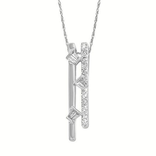 Vertical Diamond Necklace