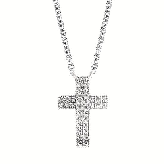 Classic Diamond Cross Pendant