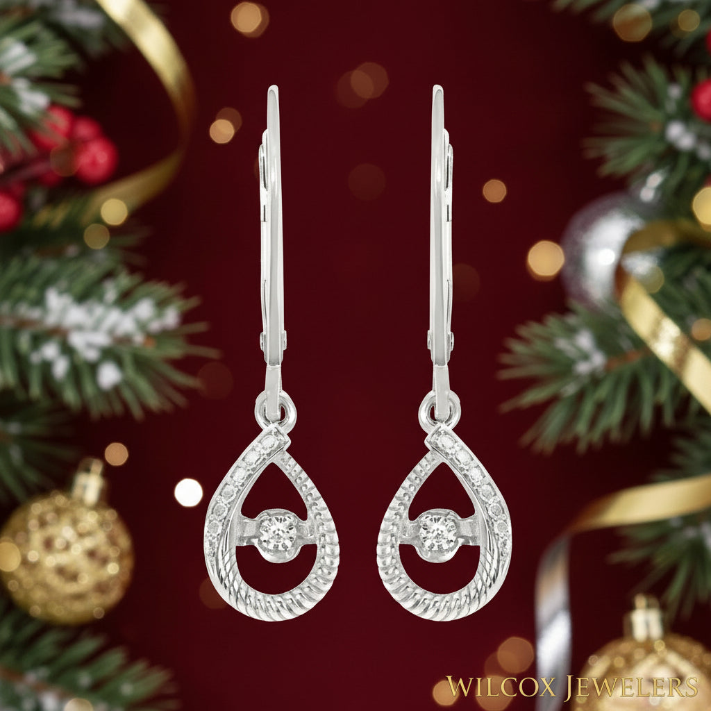 Pear Shimmering Earrings