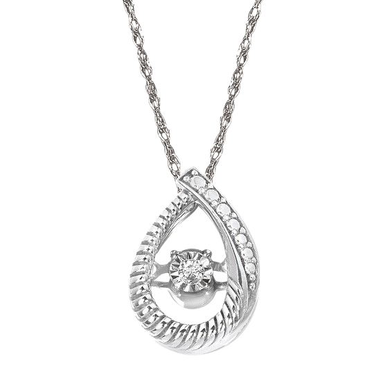 Pear Shimmering Diamond Necklace