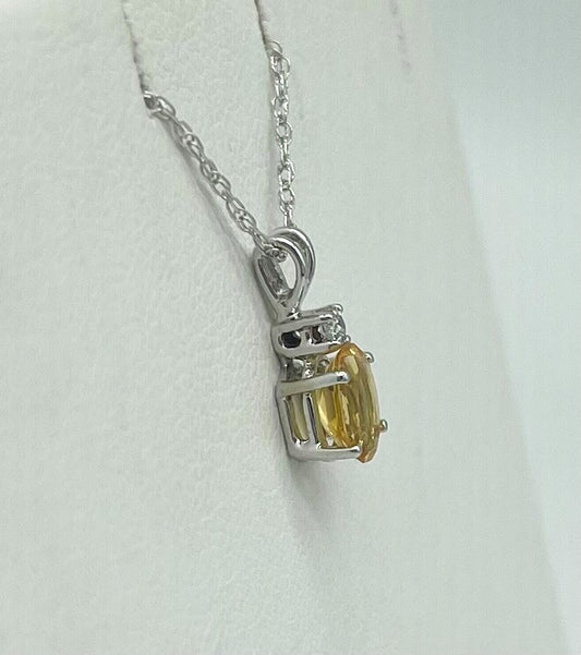 Citrine Oval Pendant