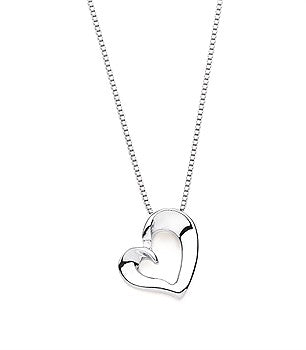 Tilted Heart Necklace