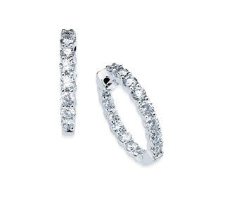 Inside Out Diamond Hoops
