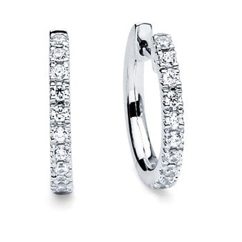 Diamond Horseshoe Hoops