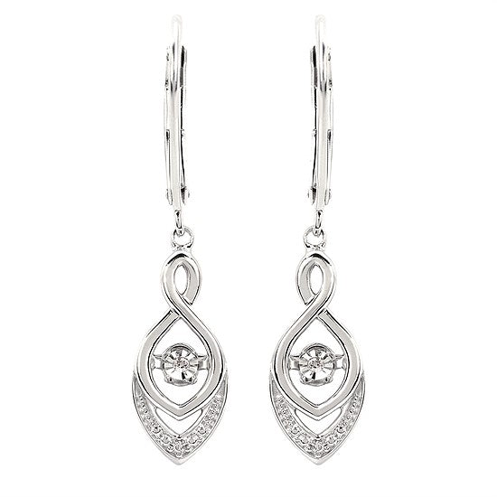 Dancing Diamond Dangle Earrings