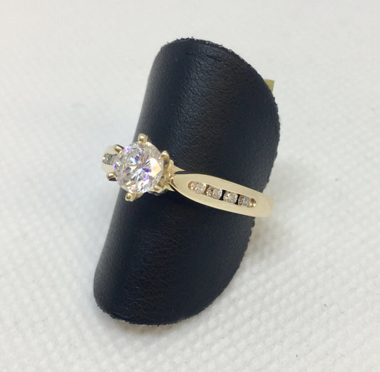 Diamond Cathedral Engagement Ring