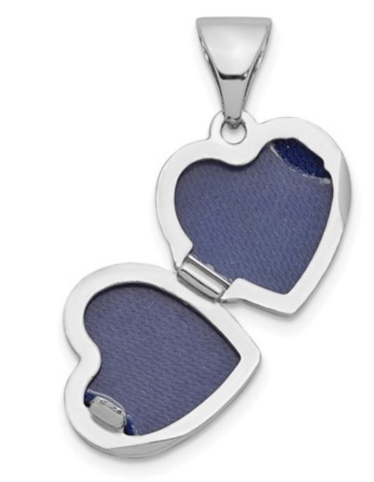 Small Heart Scroll Locket