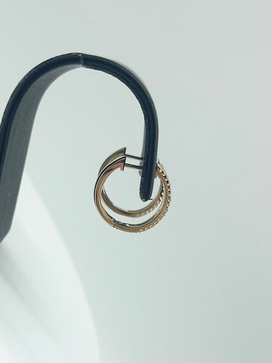 Two Row Diamond Hoops