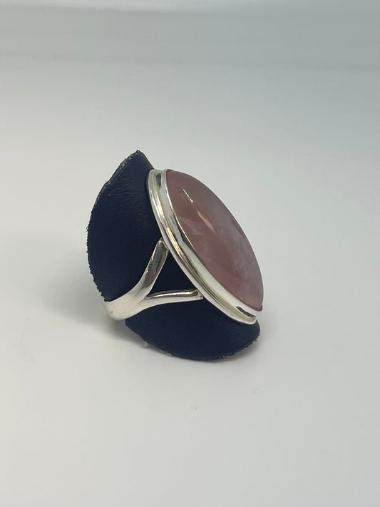 Marquise Rose Quartz Ring