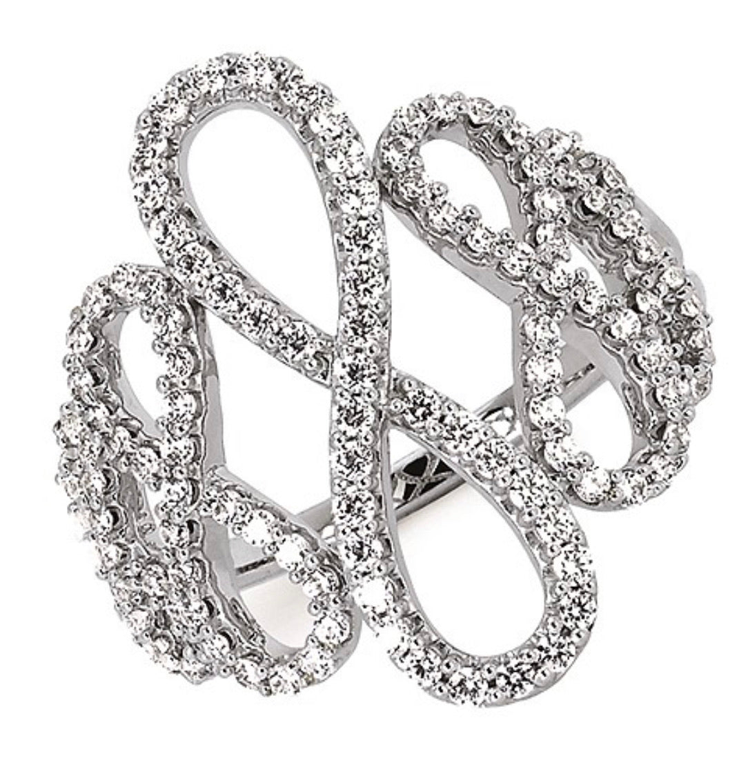 Looped Diamond Ring