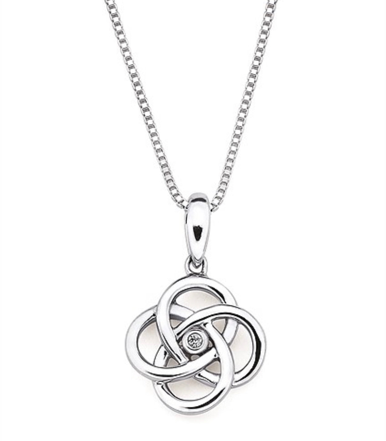 Sterling Silver Looped Necklace