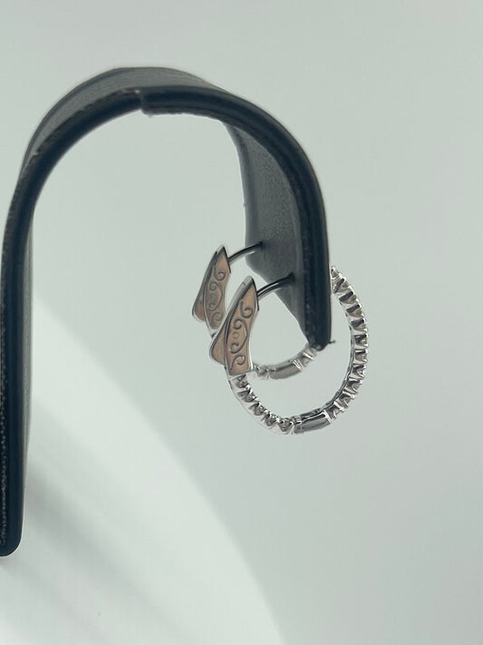 Diamond ‘Inside Out’ Hoops