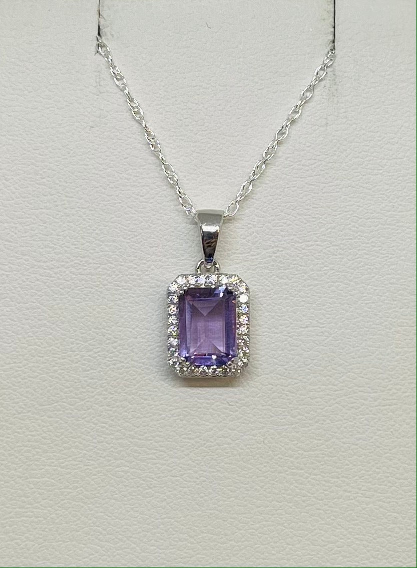 Halo Amethyst Necklaces