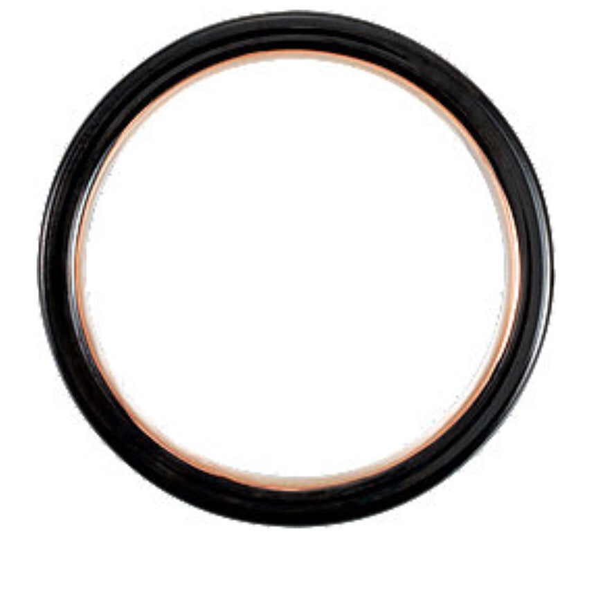 Men’s Black & 18k Rose Tungsten Band