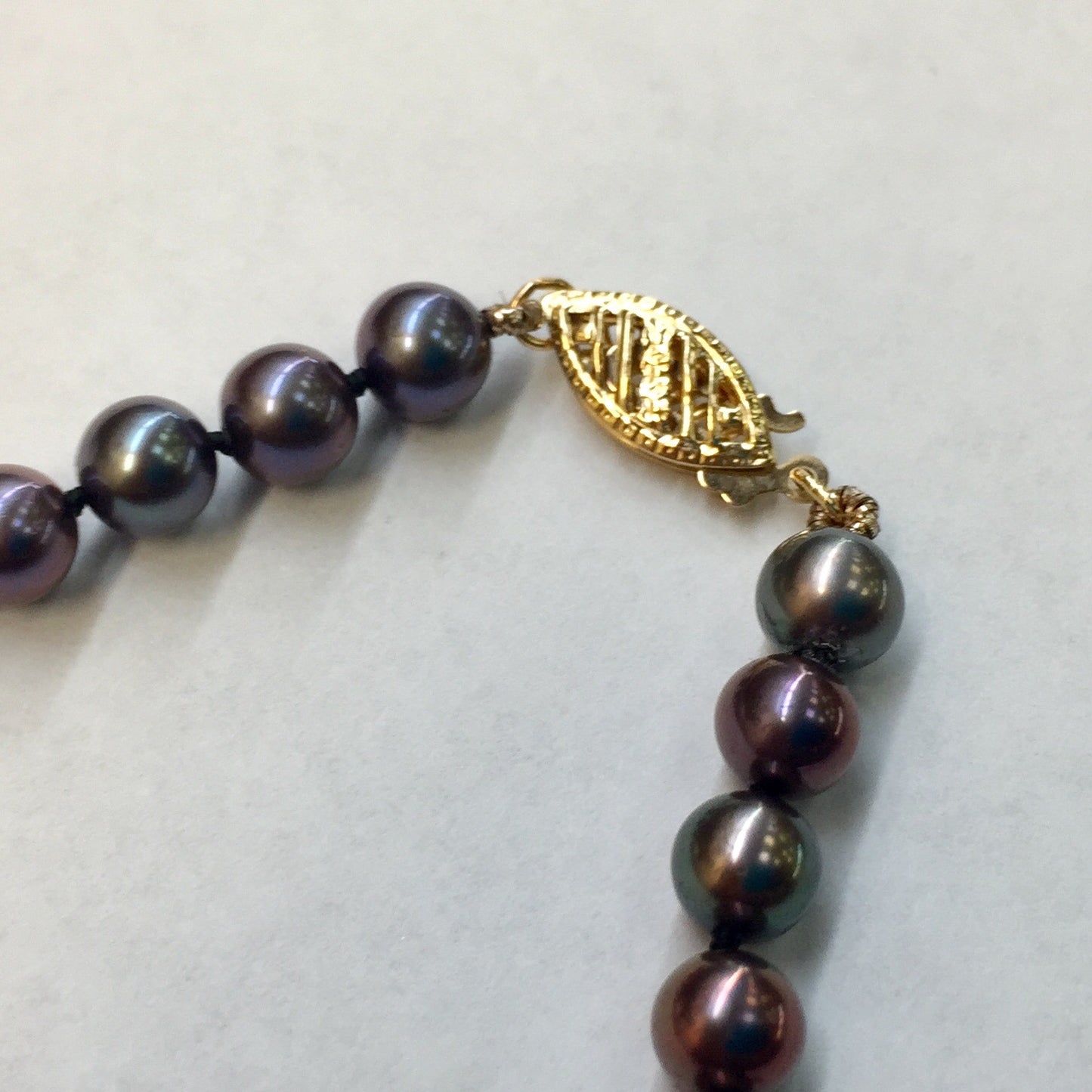 Black Dyed Pearl Strand