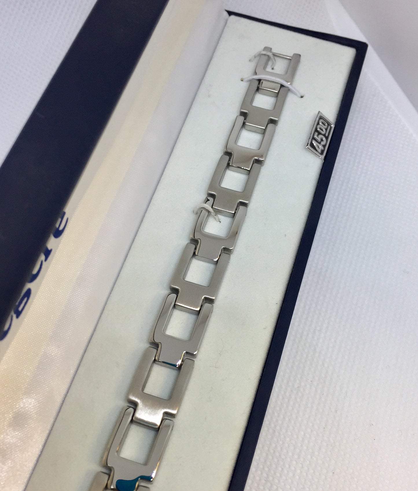 Brushed & Polished Stainless Steel Men’s Bracelet