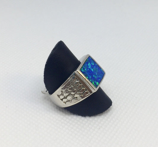 Lab Created Opal Ring