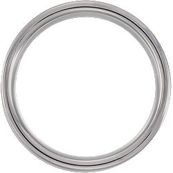 Men's Carbon Fiber & Wood Inlay Tungsten Wedding Band