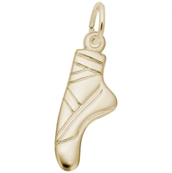 Flat Ballet Pointe Shoe Charm