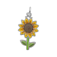 Load image into Gallery viewer, Painted Sunflower Charm