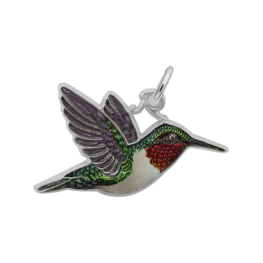 Painted Hummingbird Charm