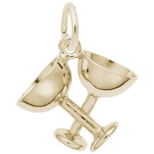 Load image into Gallery viewer, Champagne Glasses Charm