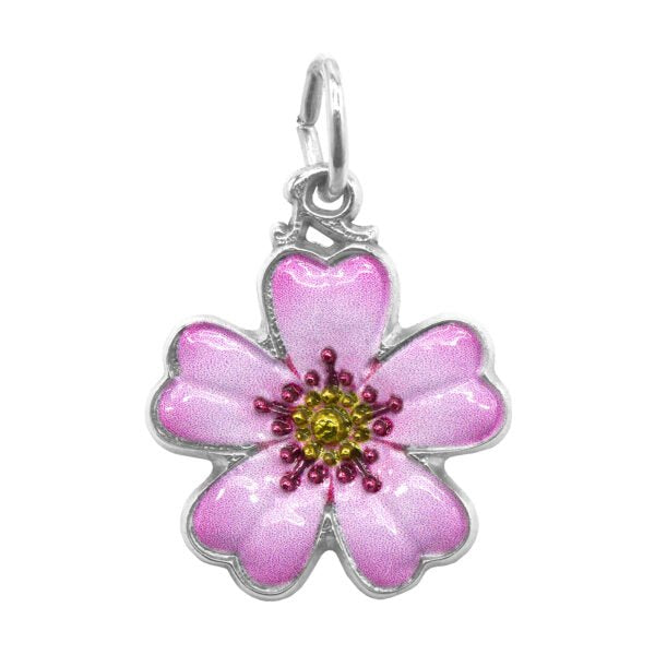 Painted Cherry Blossom Charm