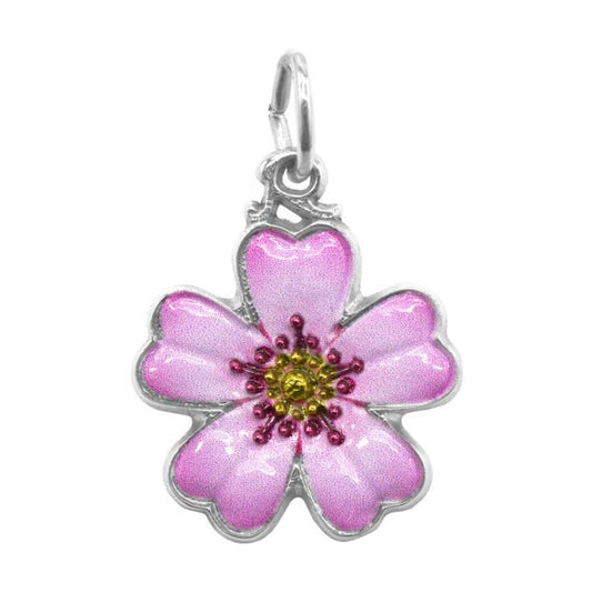 Painted Cherry Blossom Charm
