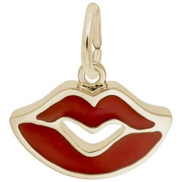 Red Lips Charm