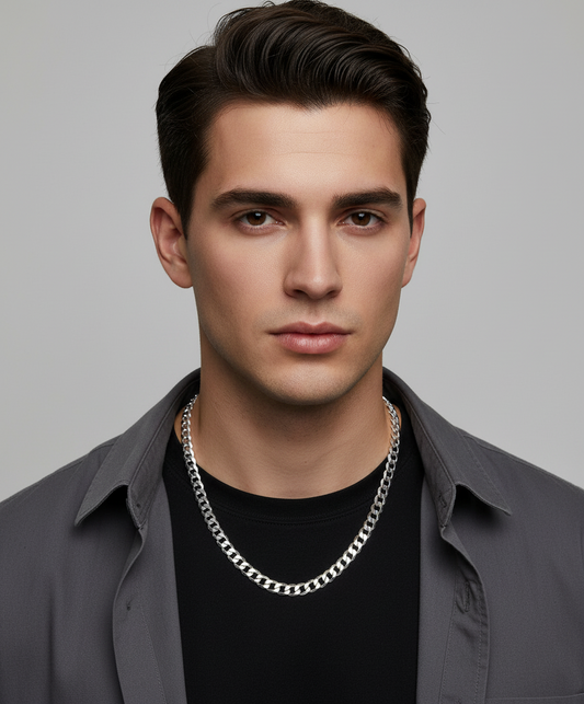 Men’s Sterling Silver Curb Chain