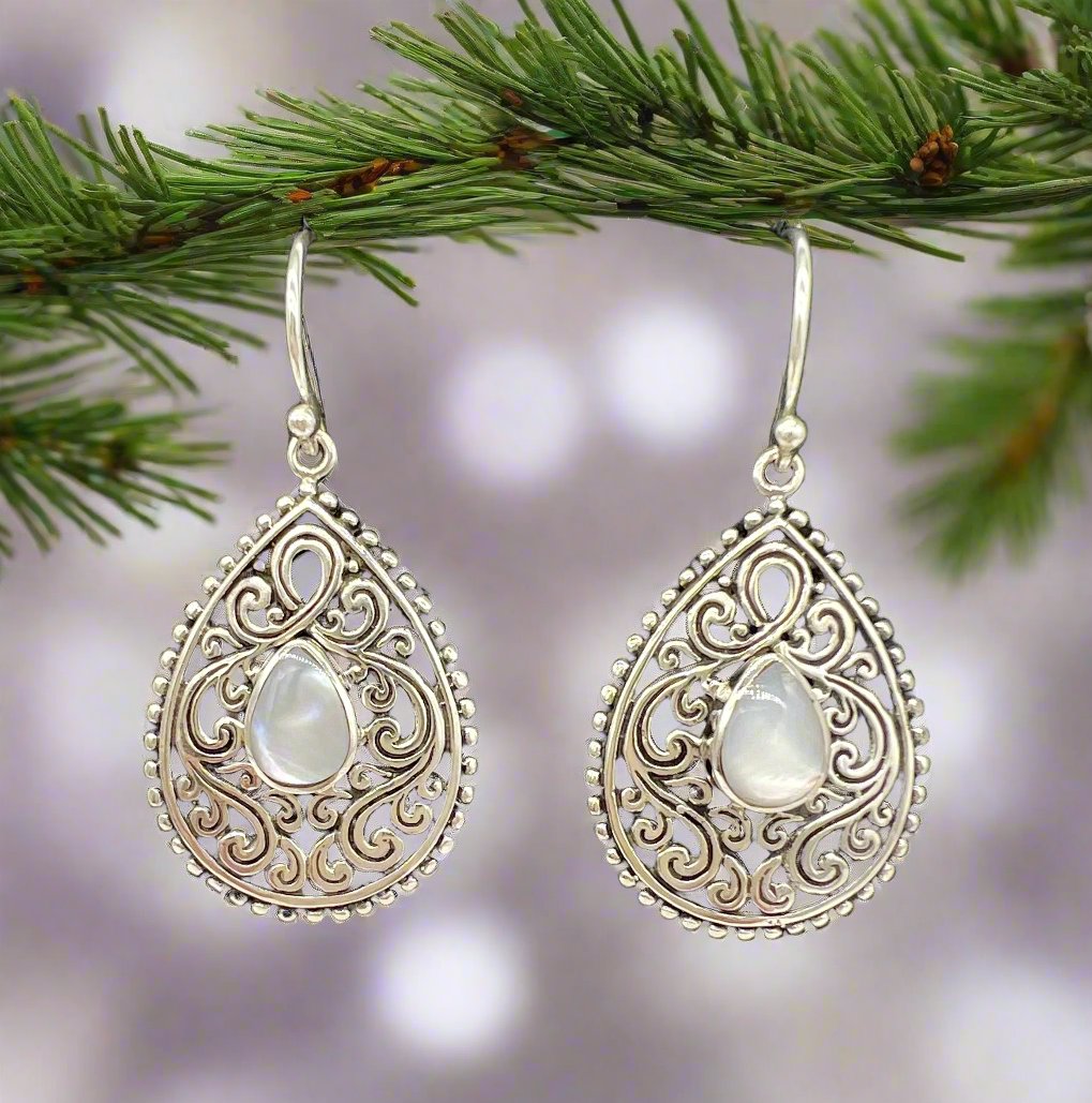 Mother of Pearl Dangle Earrings