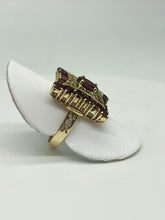 Load image into Gallery viewer, Eccentric Garnet Ring